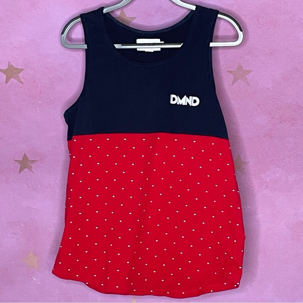 Diamond Supply Co. Navy Red Colorblock Tank Men’s Size Large